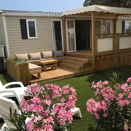 Mobil Home Camping Le Mar Estang Bord De Plage Canet-en-Roussillon Exterior foto